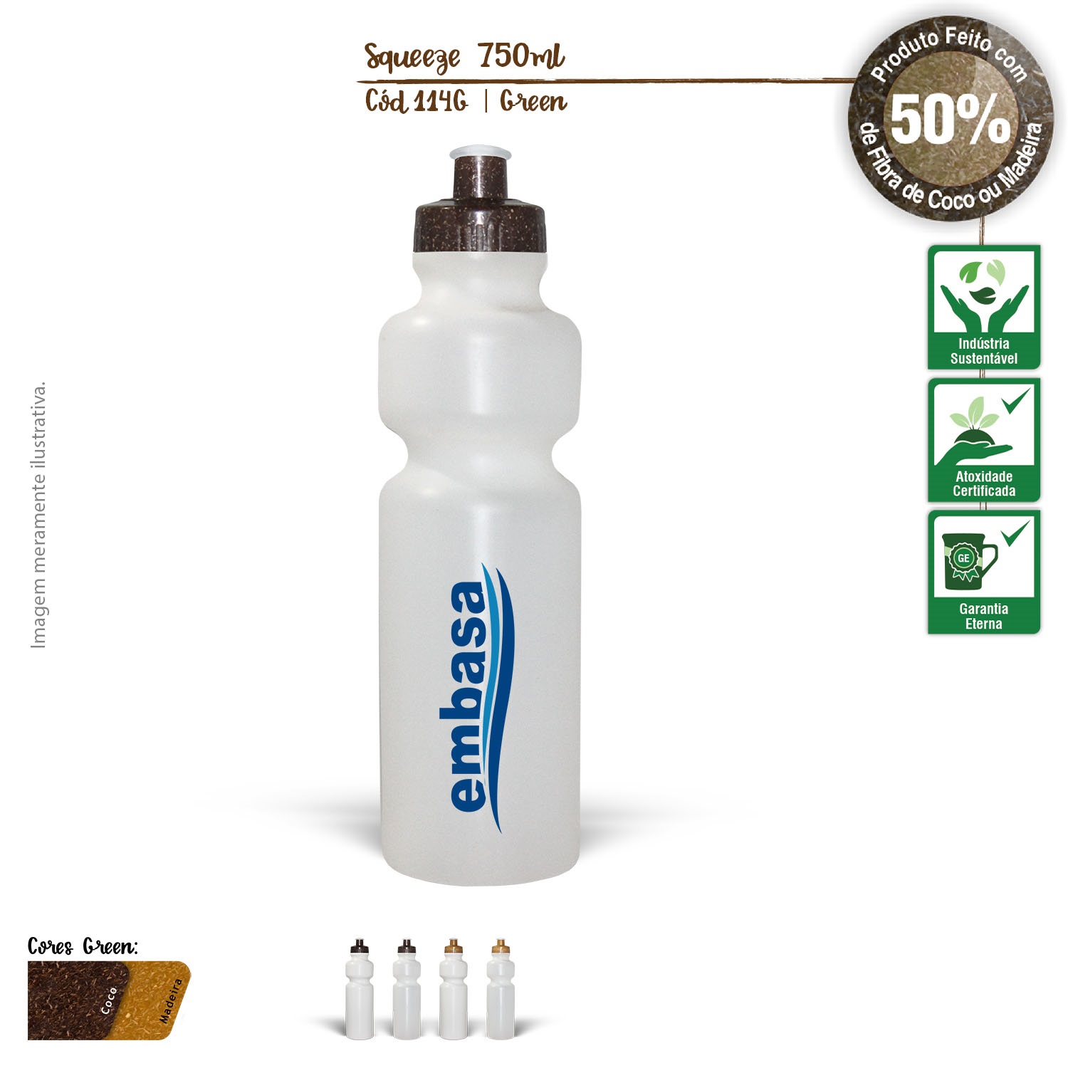 Squeeze Ecológico 750ml